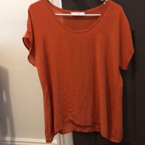 Blouse (tangerine orange color) size small